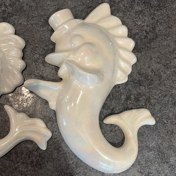 Vintage MCM Arnels chalkware iridescent fish - Picture 4 of 5
